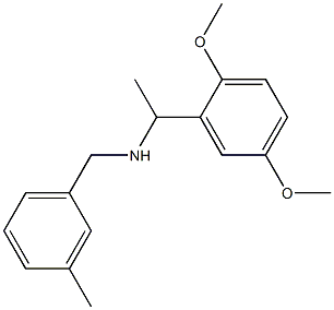 [1-(2,5-dimethoxyphenyl)ethyl][(3-methylphenyl)methyl]amine Structure