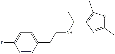 [1-(2,5-dimethyl-1,3-thiazol-4-yl)ethyl][2-(4-fluorophenyl)ethyl]amine 구조식 이미지
