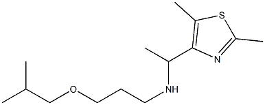 [1-(2,5-dimethyl-1,3-thiazol-4-yl)ethyl][3-(2-methylpropoxy)propyl]amine 구조식 이미지