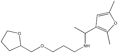 [1-(2,5-dimethylfuran-3-yl)ethyl][3-(oxolan-2-ylmethoxy)propyl]amine Structure