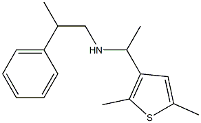 [1-(2,5-dimethylthiophen-3-yl)ethyl](2-phenylpropyl)amine 구조식 이미지