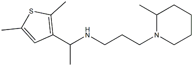 [1-(2,5-dimethylthiophen-3-yl)ethyl][3-(2-methylpiperidin-1-yl)propyl]amine Structure