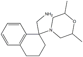[1-(2,6-dimethylmorpholin-4-yl)-1,2,3,4-tetrahydronaphthalen-1-yl]methylamine 구조식 이미지