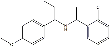 [1-(2-chlorophenyl)ethyl][1-(4-methoxyphenyl)propyl]amine 구조식 이미지