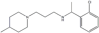 [1-(2-chlorophenyl)ethyl][3-(4-methylpiperidin-1-yl)propyl]amine Structure