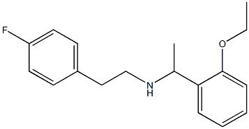 [1-(2-ethoxyphenyl)ethyl][2-(4-fluorophenyl)ethyl]amine 구조식 이미지