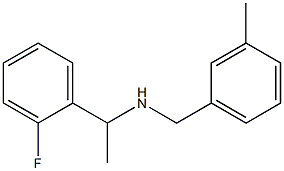 [1-(2-fluorophenyl)ethyl][(3-methylphenyl)methyl]amine 구조식 이미지