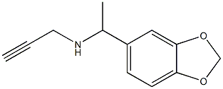 [1-(2H-1,3-benzodioxol-5-yl)ethyl](prop-2-yn-1-yl)amine Structure