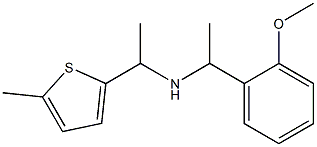 [1-(2-methoxyphenyl)ethyl][1-(5-methylthiophen-2-yl)ethyl]amine Structure
