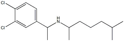 [1-(3,4-dichlorophenyl)ethyl](6-methylheptan-2-yl)amine Structure