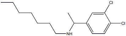 [1-(3,4-dichlorophenyl)ethyl](heptyl)amine Structure