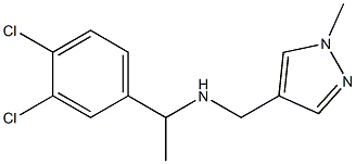 [1-(3,4-dichlorophenyl)ethyl][(1-methyl-1H-pyrazol-4-yl)methyl]amine Structure