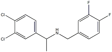 [1-(3,4-dichlorophenyl)ethyl][(3,4-difluorophenyl)methyl]amine 구조식 이미지