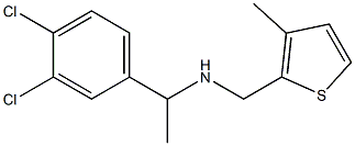 [1-(3,4-dichlorophenyl)ethyl][(3-methylthiophen-2-yl)methyl]amine Structure