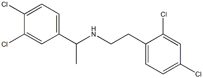 [1-(3,4-dichlorophenyl)ethyl][2-(2,4-dichlorophenyl)ethyl]amine 구조식 이미지
