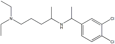 [1-(3,4-dichlorophenyl)ethyl][5-(diethylamino)pentan-2-yl]amine 구조식 이미지