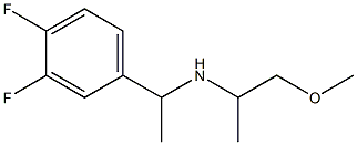 [1-(3,4-difluorophenyl)ethyl](1-methoxypropan-2-yl)amine 구조식 이미지