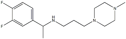 [1-(3,4-difluorophenyl)ethyl][3-(4-methylpiperazin-1-yl)propyl]amine Structure