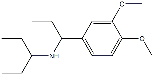 [1-(3,4-dimethoxyphenyl)propyl](pentan-3-yl)amine Structure