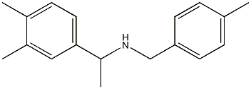 [1-(3,4-dimethylphenyl)ethyl][(4-methylphenyl)methyl]amine Structure
