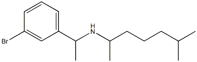 [1-(3-bromophenyl)ethyl](6-methylheptan-2-yl)amine Structure