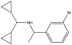 [1-(3-bromophenyl)ethyl](dicyclopropylmethyl)amine Structure