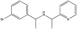 [1-(3-bromophenyl)ethyl][1-(pyridin-2-yl)ethyl]amine 구조식 이미지