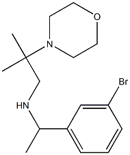 [1-(3-bromophenyl)ethyl][2-methyl-2-(morpholin-4-yl)propyl]amine Structure