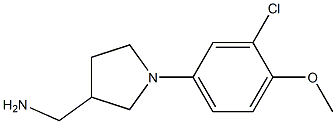 [1-(3-chloro-4-methoxyphenyl)pyrrolidin-3-yl]methylamine Structure