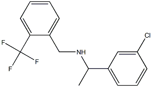 [1-(3-chlorophenyl)ethyl]({[2-(trifluoromethyl)phenyl]methyl})amine 구조식 이미지