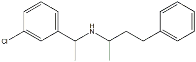 [1-(3-chlorophenyl)ethyl](4-phenylbutan-2-yl)amine 구조식 이미지