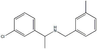 [1-(3-chlorophenyl)ethyl][(3-methylphenyl)methyl]amine Structure