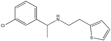 [1-(3-chlorophenyl)ethyl][2-(thiophen-2-yl)ethyl]amine 구조식 이미지