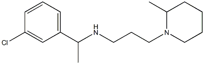 [1-(3-chlorophenyl)ethyl][3-(2-methylpiperidin-1-yl)propyl]amine Structure