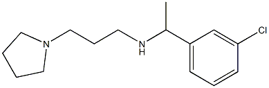 [1-(3-chlorophenyl)ethyl][3-(pyrrolidin-1-yl)propyl]amine 구조식 이미지