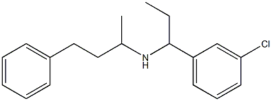 [1-(3-chlorophenyl)propyl](4-phenylbutan-2-yl)amine 구조식 이미지