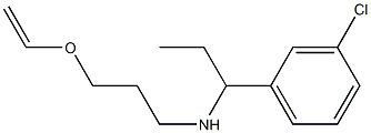 [1-(3-chlorophenyl)propyl][3-(ethenyloxy)propyl]amine 구조식 이미지