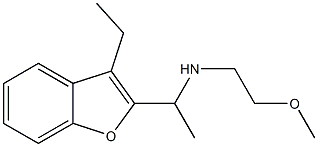 [1-(3-ethyl-1-benzofuran-2-yl)ethyl](2-methoxyethyl)amine Structure