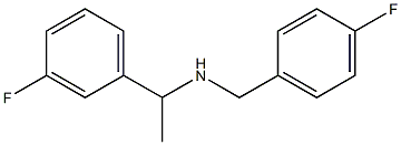[1-(3-fluorophenyl)ethyl][(4-fluorophenyl)methyl]amine Structure