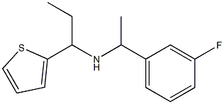 [1-(3-fluorophenyl)ethyl][1-(thiophen-2-yl)propyl]amine 구조식 이미지