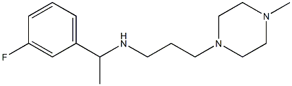 [1-(3-fluorophenyl)ethyl][3-(4-methylpiperazin-1-yl)propyl]amine Structure
