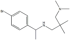 [1-(4-bromophenyl)ethyl]({2-[(dimethylamino)methyl]-2-methylpropyl})amine 구조식 이미지