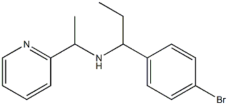 [1-(4-bromophenyl)propyl][1-(pyridin-2-yl)ethyl]amine 구조식 이미지