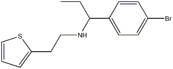 [1-(4-bromophenyl)propyl][2-(thiophen-2-yl)ethyl]amine Structure