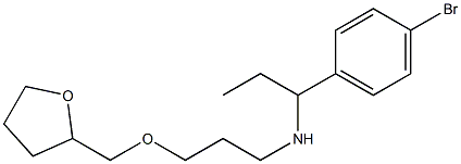 [1-(4-bromophenyl)propyl][3-(oxolan-2-ylmethoxy)propyl]amine 구조식 이미지