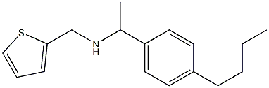[1-(4-butylphenyl)ethyl](thiophen-2-ylmethyl)amine Structure