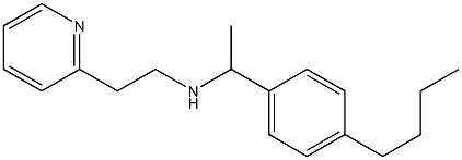 [1-(4-butylphenyl)ethyl][2-(pyridin-2-yl)ethyl]amine 구조식 이미지