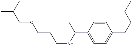 [1-(4-butylphenyl)ethyl][3-(2-methylpropoxy)propyl]amine Structure