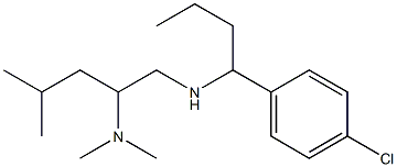 [1-(4-chlorophenyl)butyl][2-(dimethylamino)-4-methylpentyl]amine Structure