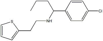 [1-(4-chlorophenyl)butyl][2-(thiophen-2-yl)ethyl]amine Structure